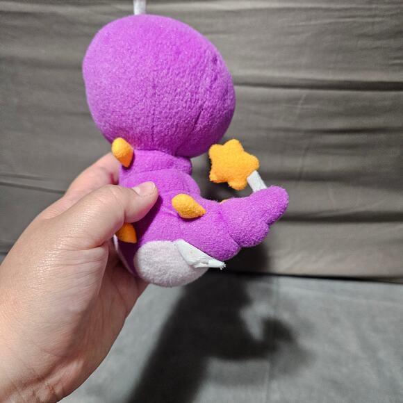 Momo Happy Valley Plush Doll Purple Caterpillar Asia Yellow Stars Smile Taiwan - Picture 4 of 7
